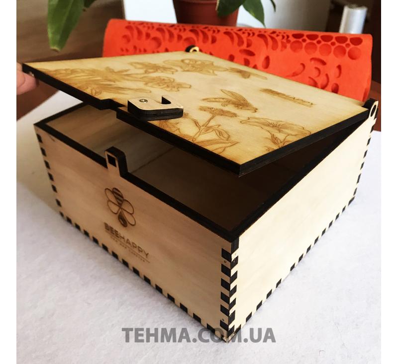 Изготовление подарочных ящиков для продукции BeeHappy