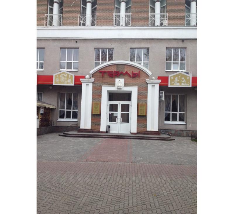 Необычная вывеска из композита для Термы