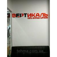 Объемные буквы для фитнес-клуба Вертикаль  