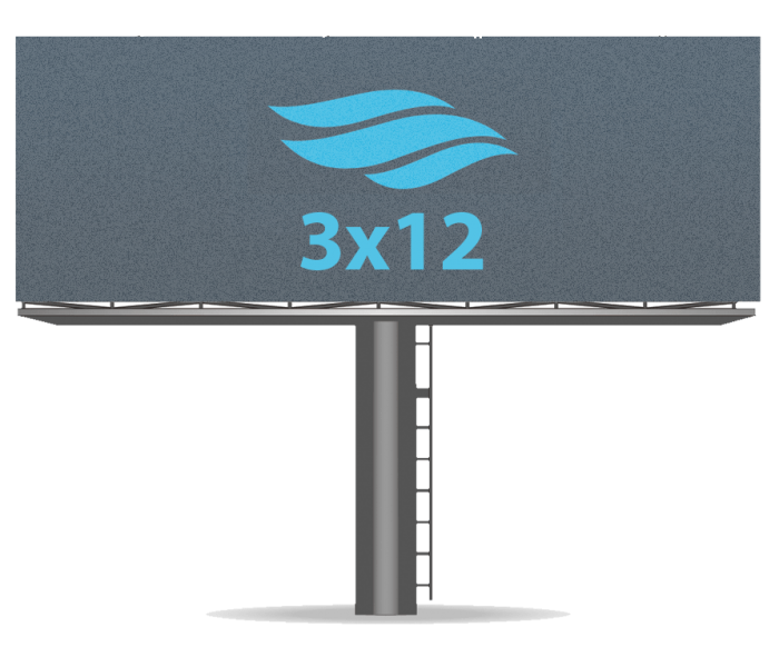 BIGBOARD 12 x 3 Бумага водостойкая Blue Back side