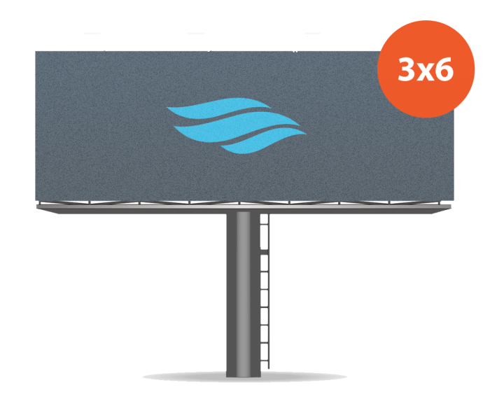 Банер 3 x 6 м Frontlit литий 450 (європейський) із зображенням якості 720 dpi (ціна за шт)